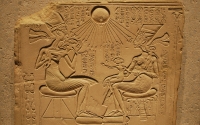 Akhenaton and Aten Stele