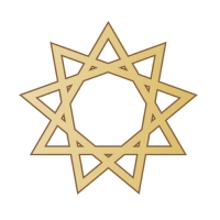 Baháʼí Star (Gold)