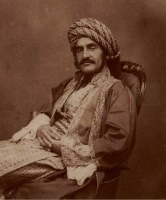 Photograph of Hormuzd Rassam, Reclined